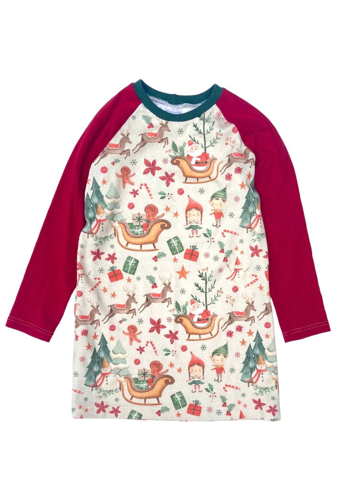 Nostalgic Holiday Dress in Organic Cotton