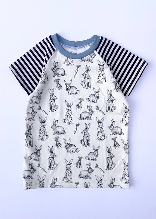 Sketch Bunnies Tee in Organic Cotton